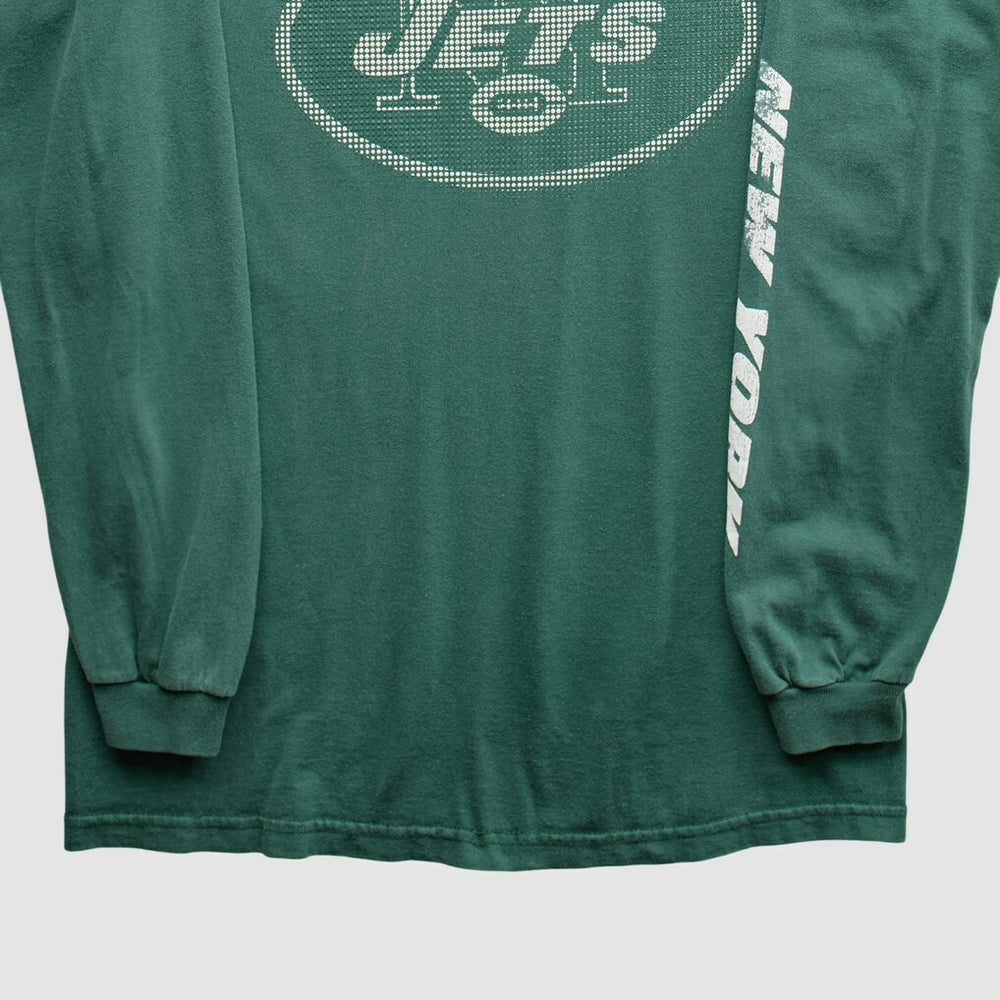 New York Jets NFL 2000s Long Sleeve T-Shirt - Green T-shirts