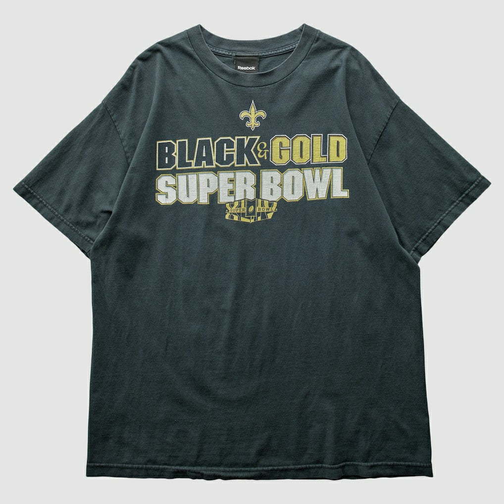 New Orleans Saints Reebok 2009 T-Shirt - Black T-shirts
