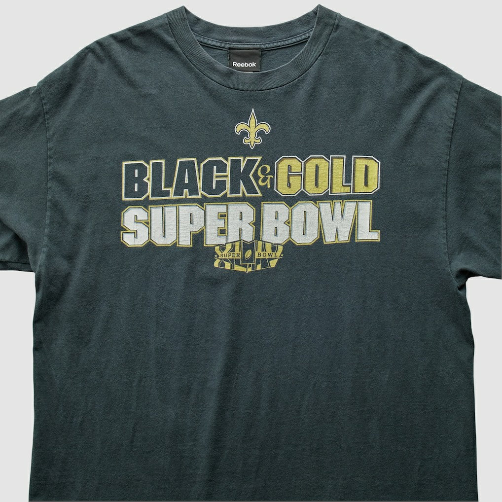 New Orleans Saints Reebok 2009 T-Shirt - Black T-shirts