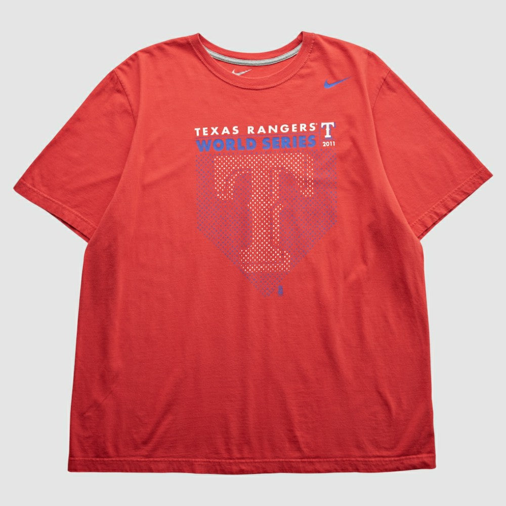Texas Rangers Nike 2011 T-Shirt - Red - XVintage T-shirts