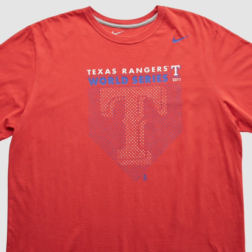 Texas Rangers Nike 2011 T-Shirt - Red - XVintage T-shirts