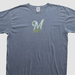 Milwaukee Brewers Majestic 2000s T-Shirt - Blue - 2XVintage T-shirts