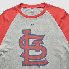 St. Louis Cardinals Majestic 2010 T-Shirt - Heather Gray - Vintage T-shirts
