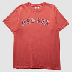 Boston Red Sox Majestic 2000s T-Shirt - Red - Vintage T-shirts
