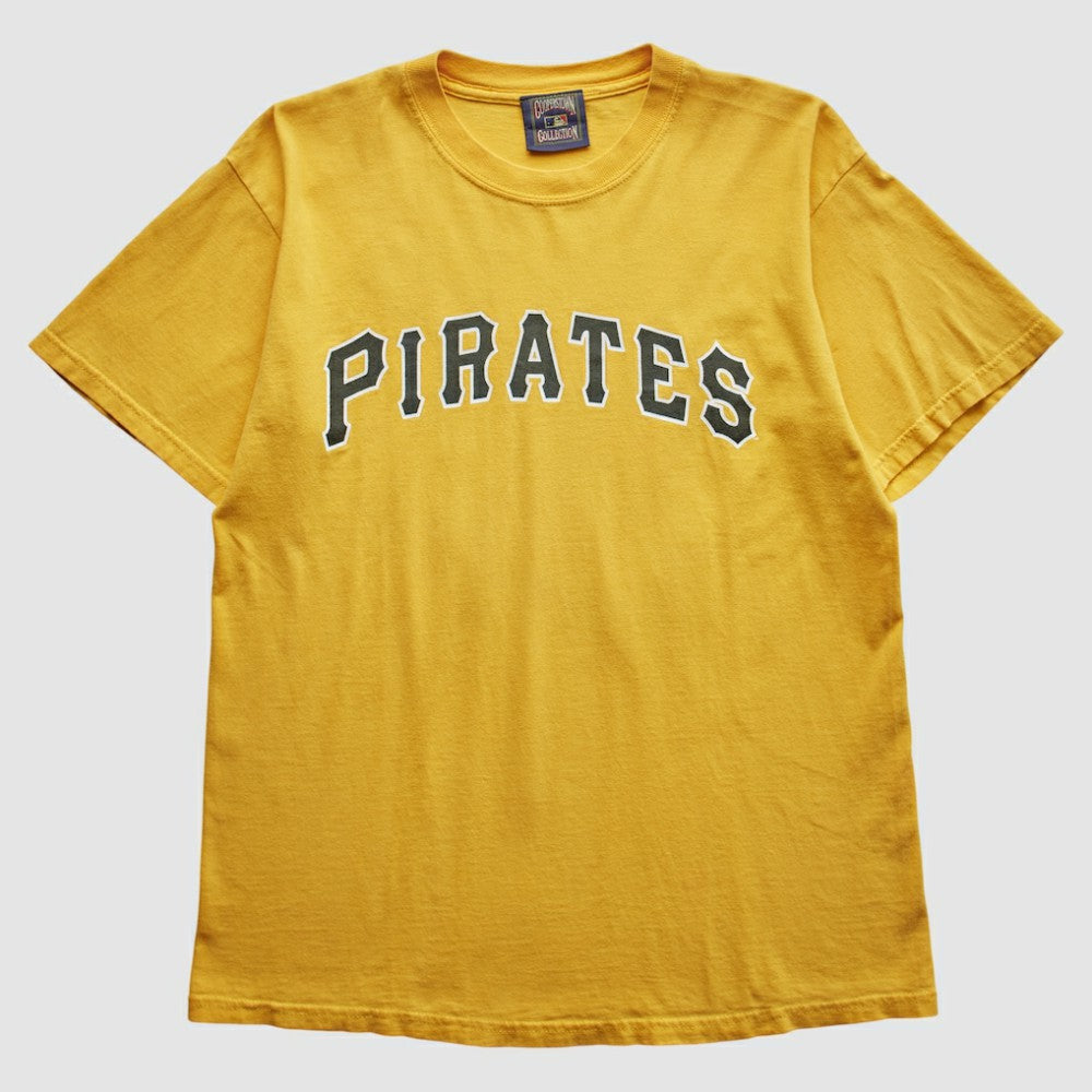 Pittsburgh Pirates Cooperstown Collection 2000s T-Shirt - Yellow - Vintage T-shirts