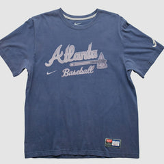Atlanta Braves Nike 2010s T-Shirt - Blue - Vintage T-shirts