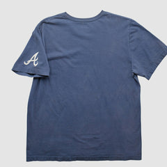 Atlanta Braves Nike 2010s T-Shirt - Blue - Vintage T-shirts