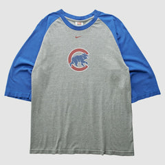 Chicago Cubs Nike 2000s T-Shirt - Gray - Vintage T-shirts