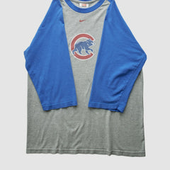 Chicago Cubs Nike 2000s T-Shirt - Gray - Vintage T-shirts