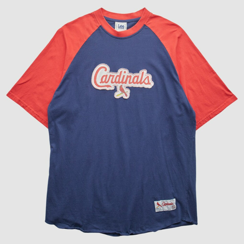 St. Louis Cardinals Lee Apparel 2000s T-Shirt - Navy - XVintage T-shirts
