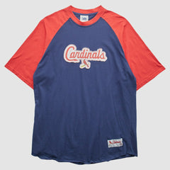 St. Louis Cardinals Lee Apparel 2000s T-Shirt - Navy - XVintage T-shirts