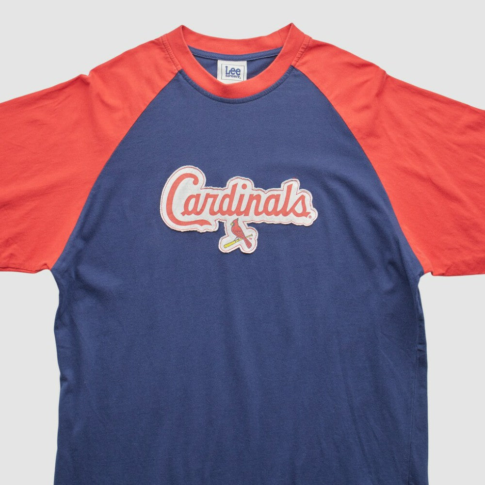 St. Louis Cardinals Lee Apparel 2000s T-Shirt - Navy - XVintage T-shirts