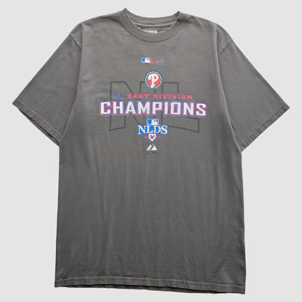 Philadelphia Phillies 2008 T-Shirt - Gray - Vintage T-shirts