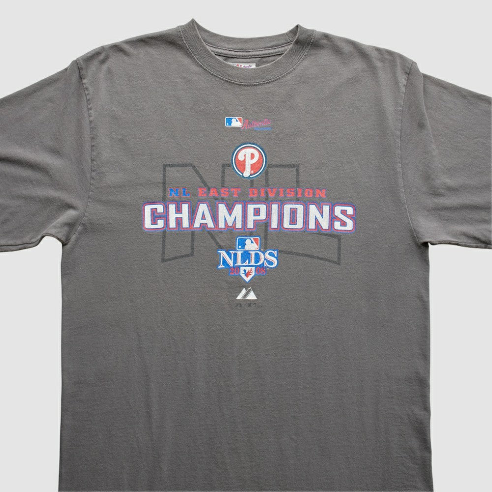 Philadelphia Phillies 2008 T-Shirt - Gray - Vintage T-shirts