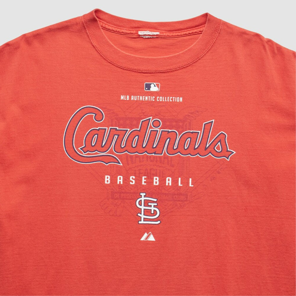 St. Louis Cardinals Majestic 2000s T-Shirt - Red - XVintage T-shirts