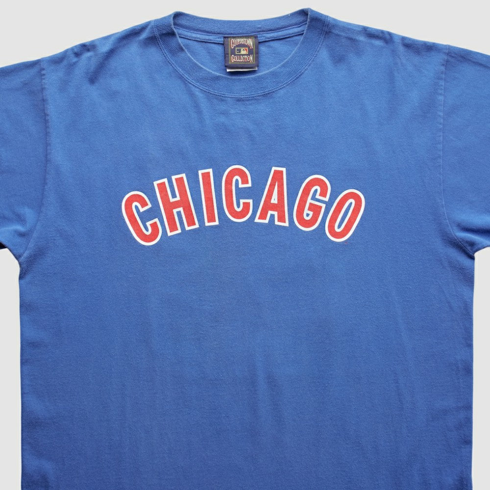 Chicago Cubs Cooperstown Collection 2000s T-Shirt - Blue - Vintage T-shirts