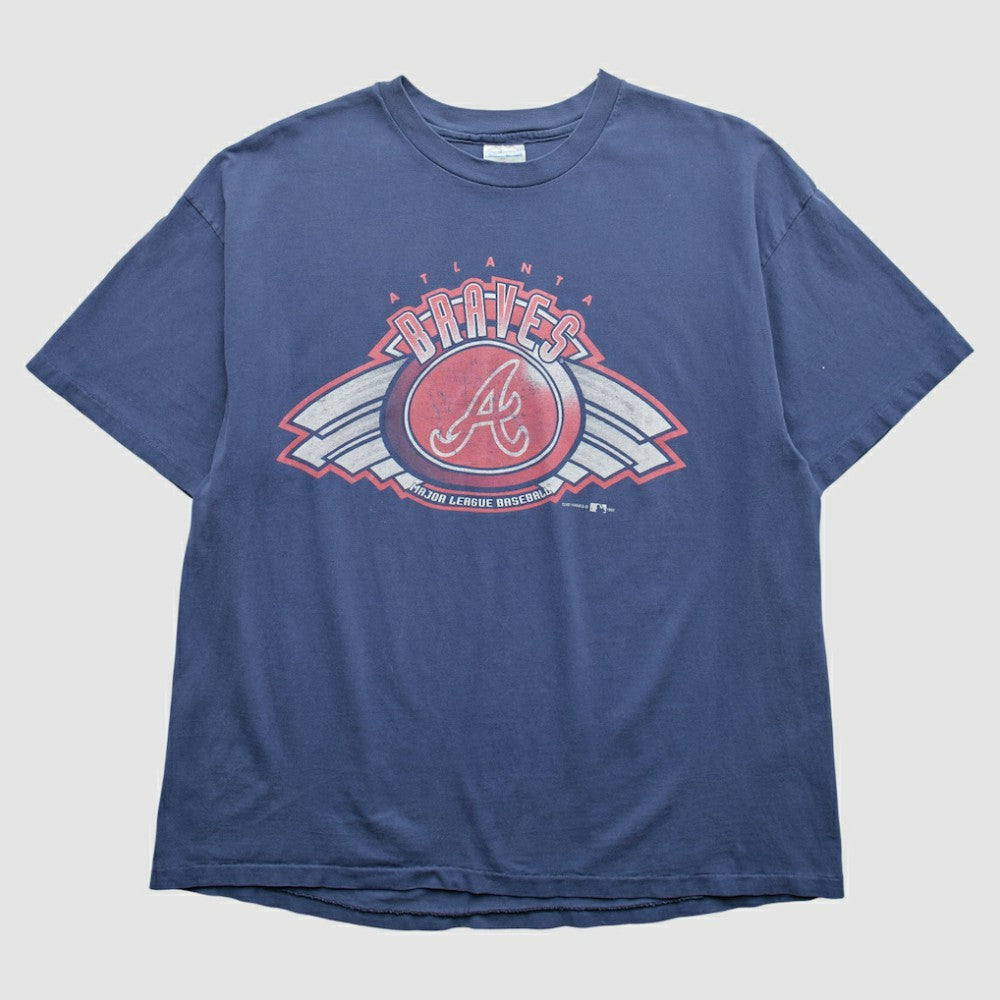 Atlanta Braves Hanes 1997 T-Shirt - Navy - 2XVintage T-shirts