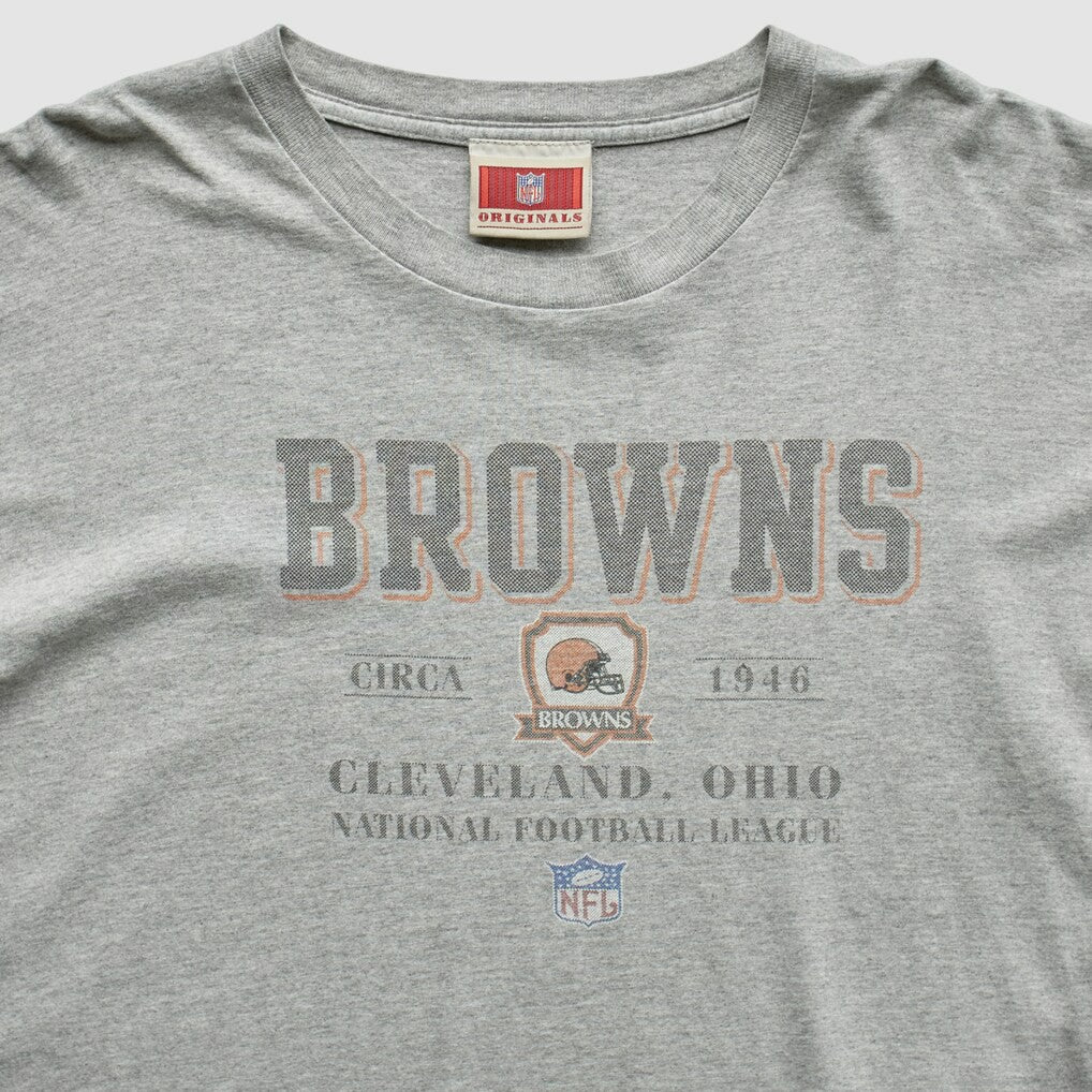 Cleveland Browns NFL Originals 2000s T-Shirt - Gray T-shirts