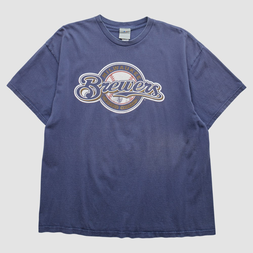 Milwaukee Brewers 2000s T-Shirt - Navy - XVintage T-shirts