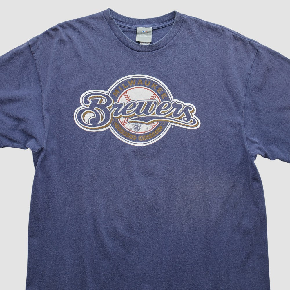 Milwaukee Brewers 2000s T-Shirt - Navy - XVintage T-shirts