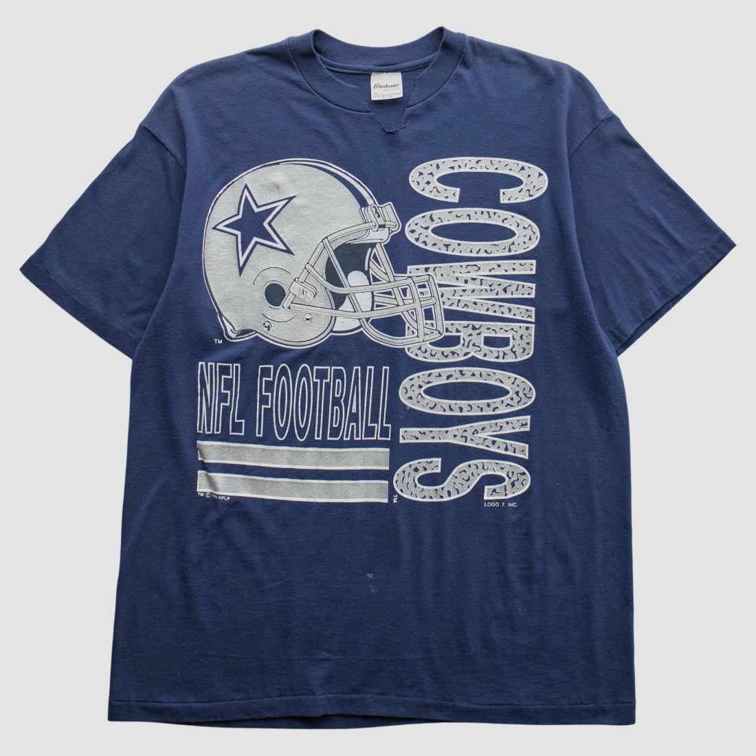 Dallas Cowboys Logo 7 1991 T-Shirt - Navy T-shirts