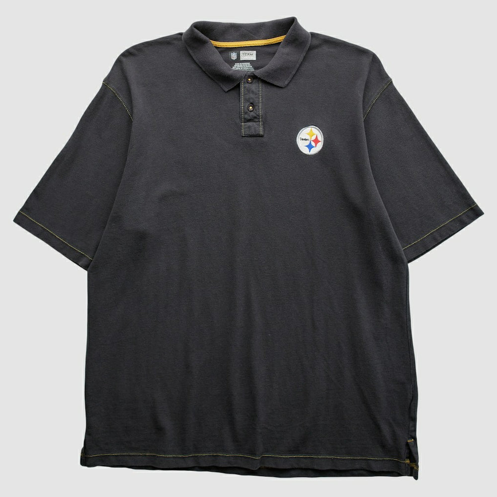 Pittsburgh Steelers 2010s Polo - Black