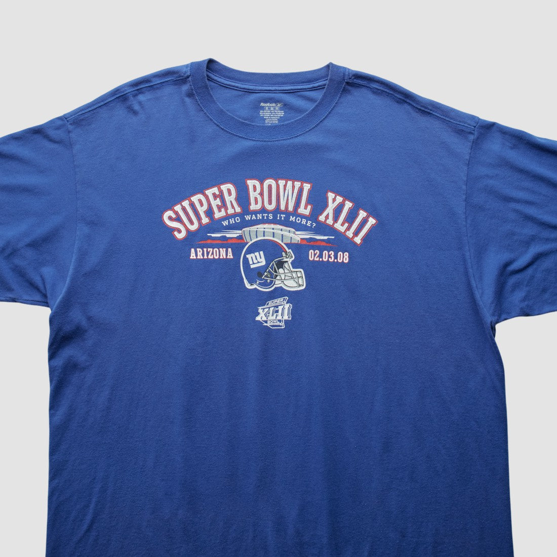 New York Giants Reebok 2008 T-Shirt - Blue T-shirts