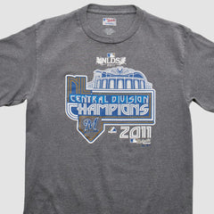 Milwaukee Brewers Majestic 2011 T-Shirt - Gray - Vintage T-shirts