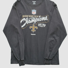 New Orleans Saints Reebok 2010 T-Shirt - Black T-shirts