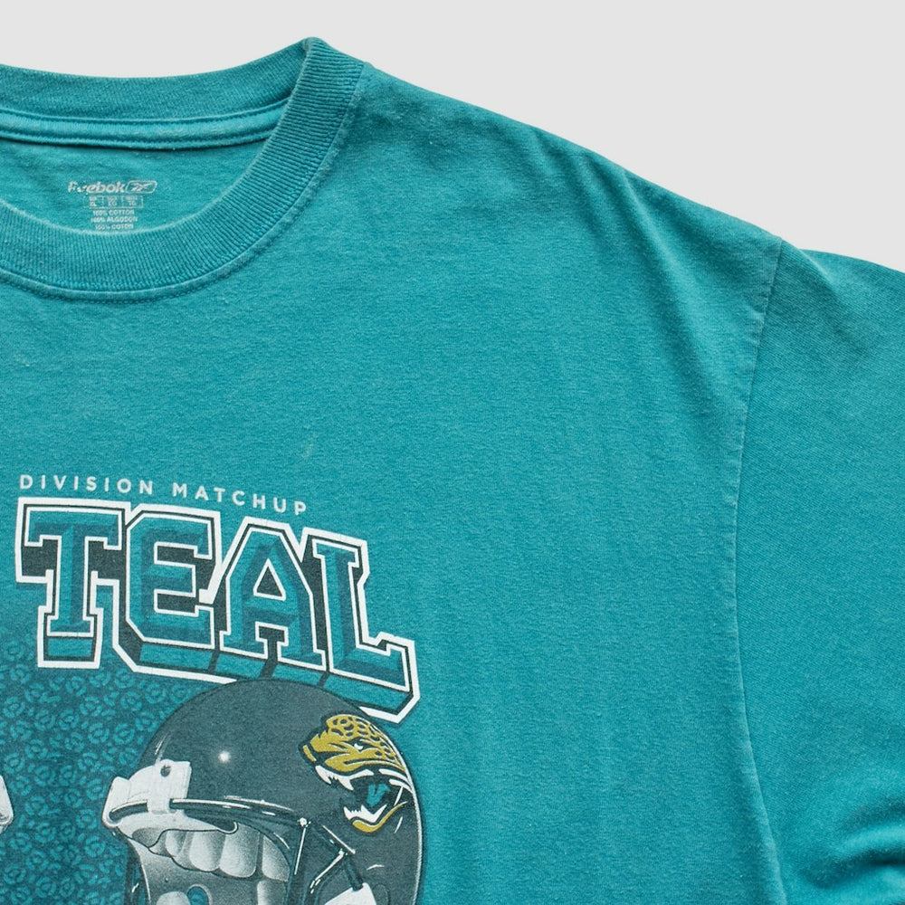 Indianapolis Colts vs. Jacksonville Jaguars Reebok 2007 T-Shirt - Teal T-shirts
