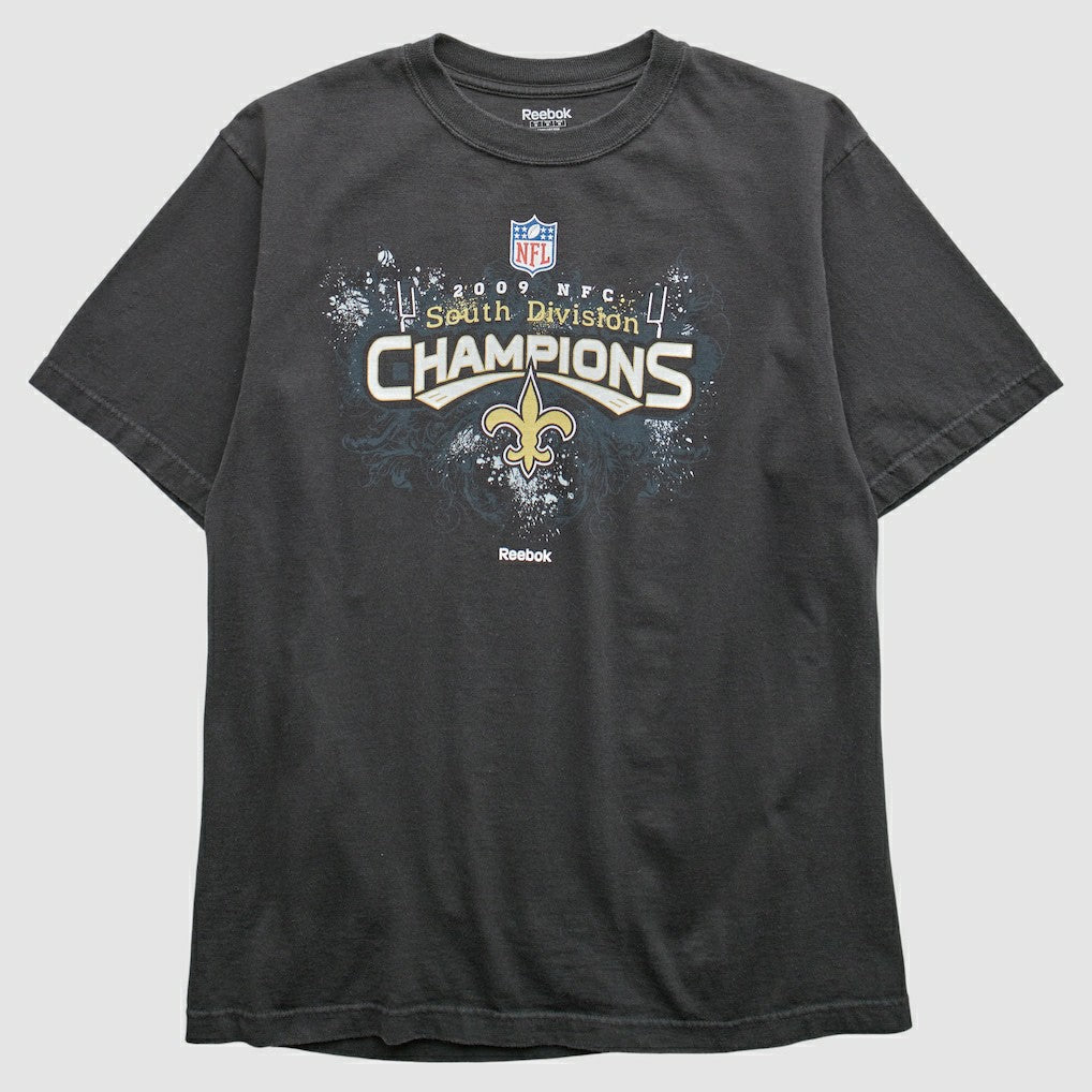 New Orleans Saints Reebok 2009 T-Shirt - Black T-shirts