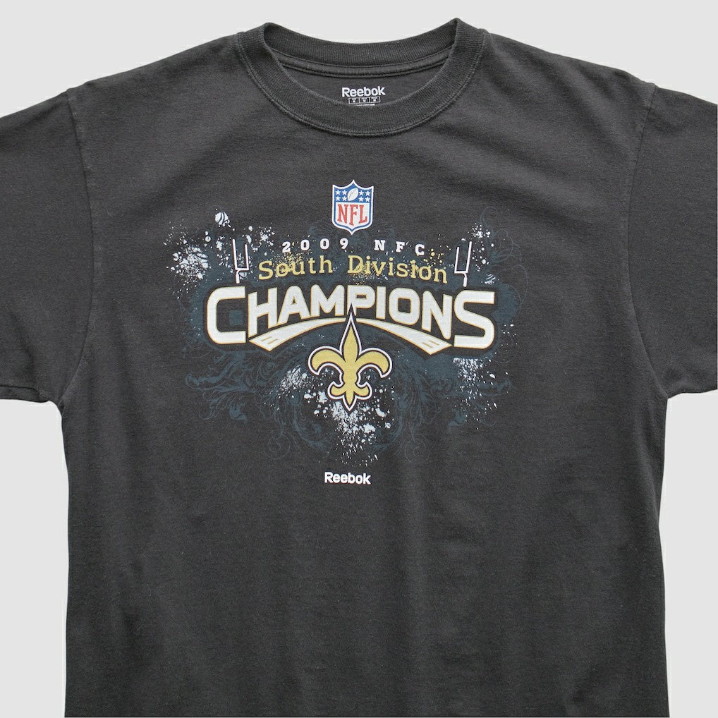 New Orleans Saints Reebok 2009 T-Shirt - Black T-shirts