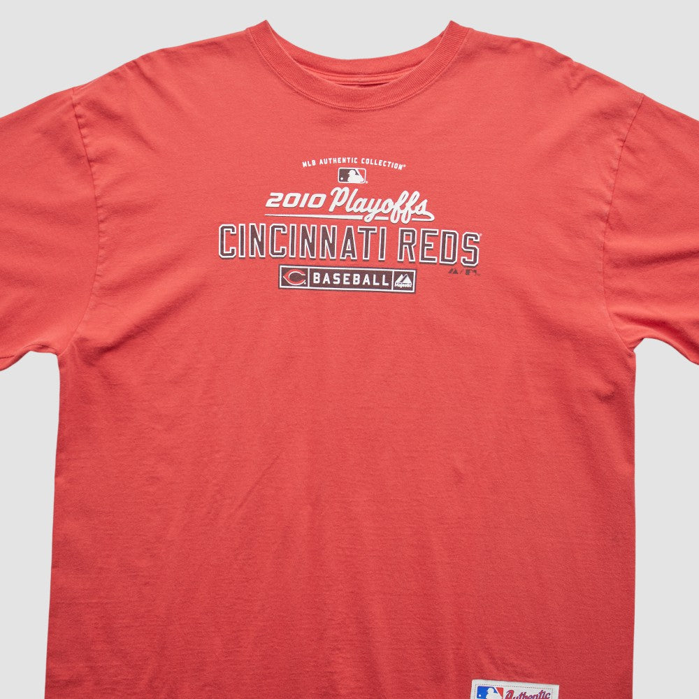 Cincinnati Reds Majestic 2010 T-Shirt - Red - 2XVintage T-shirts