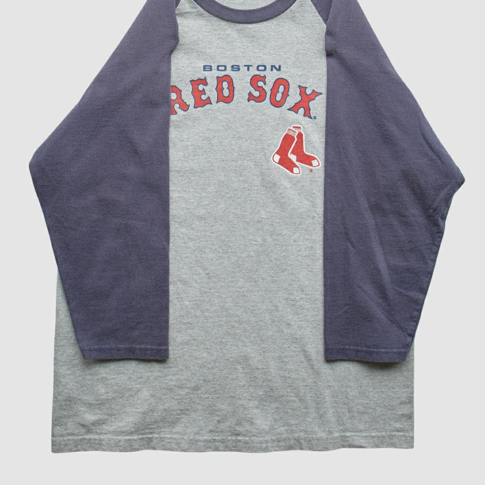 Boston Red Sox Lee Apparel 2000s T-Shirt - Gray - Vintage T-shirts