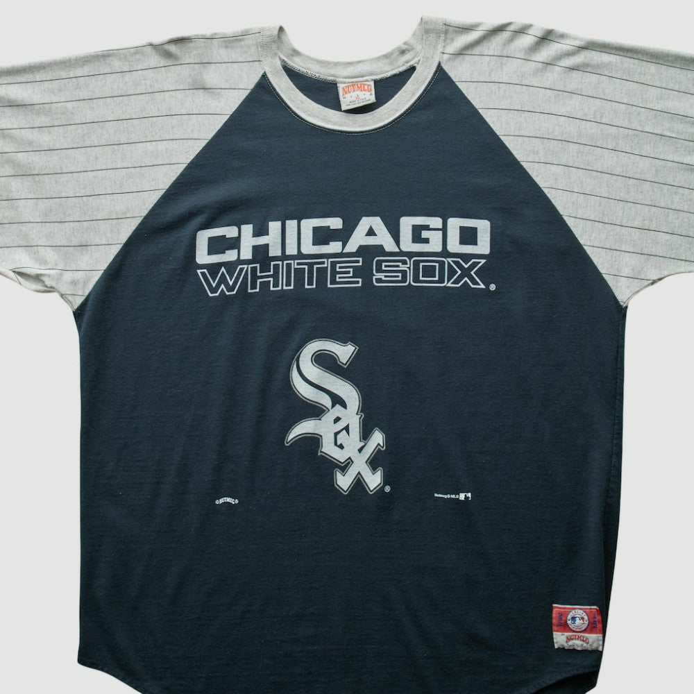 Chicago White Sox Nutmeg Mills 90s T-Shirt - Navy - 2XVintage T-shirts