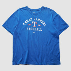 Texas Rangers Nike 2000s T-Shirt - Blue - XVintage T-shirts