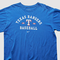 Texas Rangers Nike 2000s T-Shirt - Blue - XVintage T-shirts