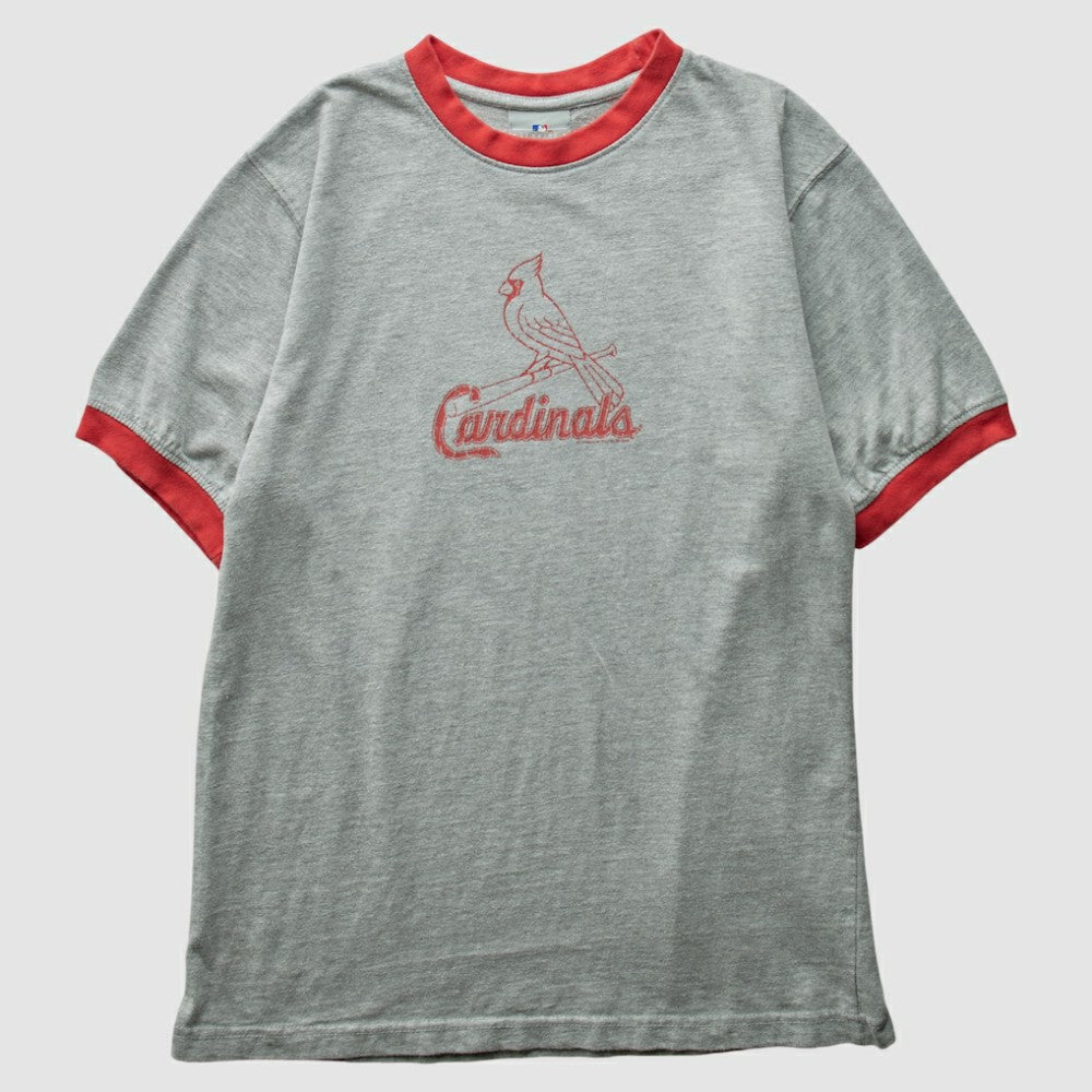 St. Louis Cardinals Genuine Merchandise 2008 T-Shirt - Heather Gray - Vintage T-shirts