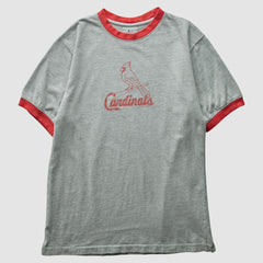 St. Louis Cardinals Genuine Merchandise 2008 T-Shirt - Heather Gray - Vintage T-shirts