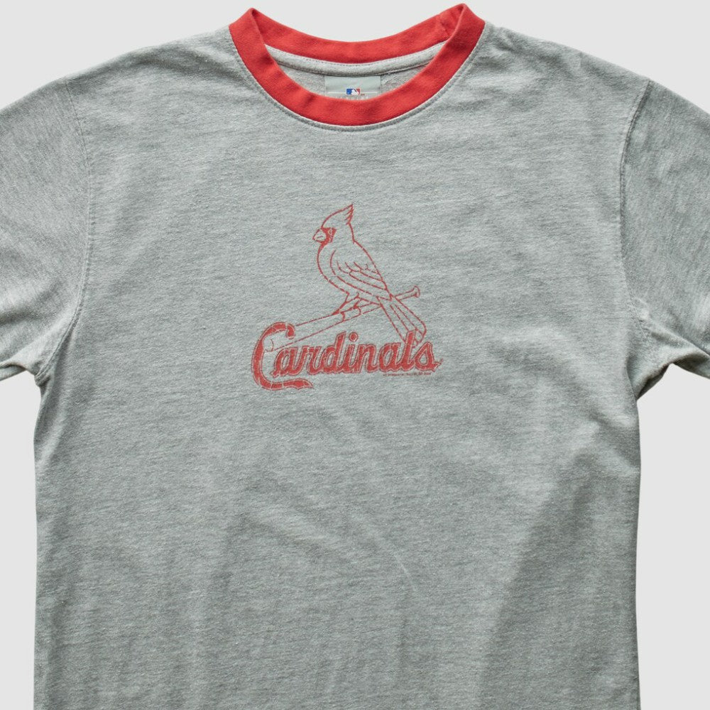 St. Louis Cardinals Genuine Merchandise 2008 T-Shirt - Heather Gray - Vintage T-shirts