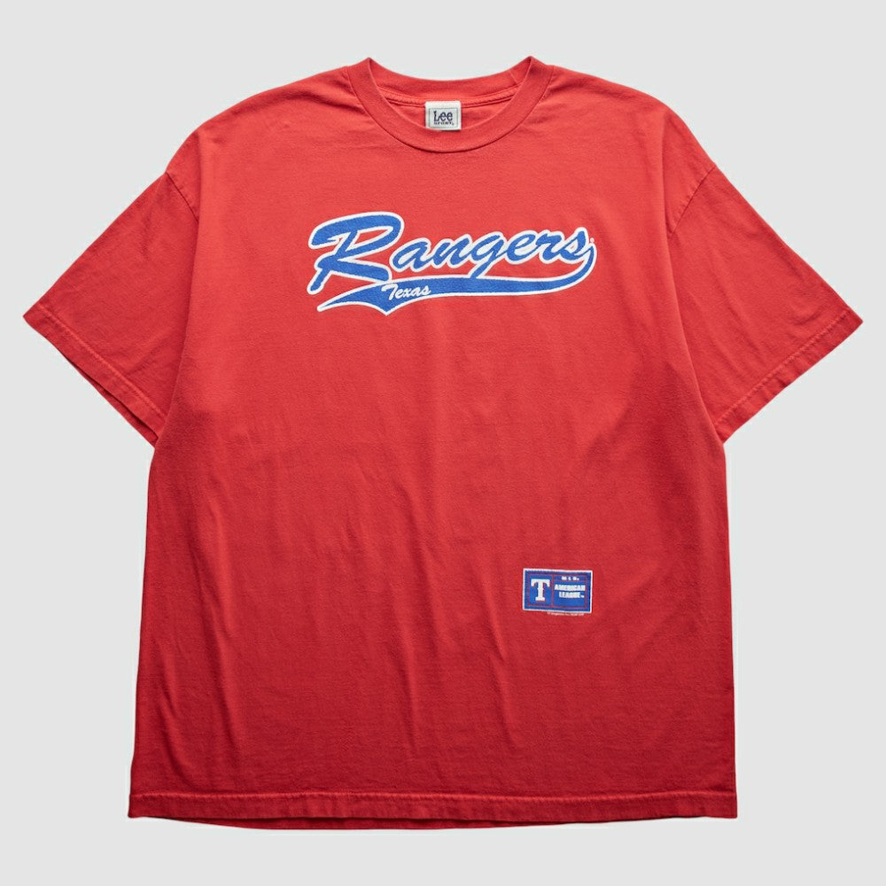 Texas Rangers Lee Apparel 2000s T-Shirt - Red - 2XVintage T-shirts