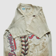 Atlanta Braves Liquid Blue 2014 T-Shirt - Beige - Vintage T-shirts