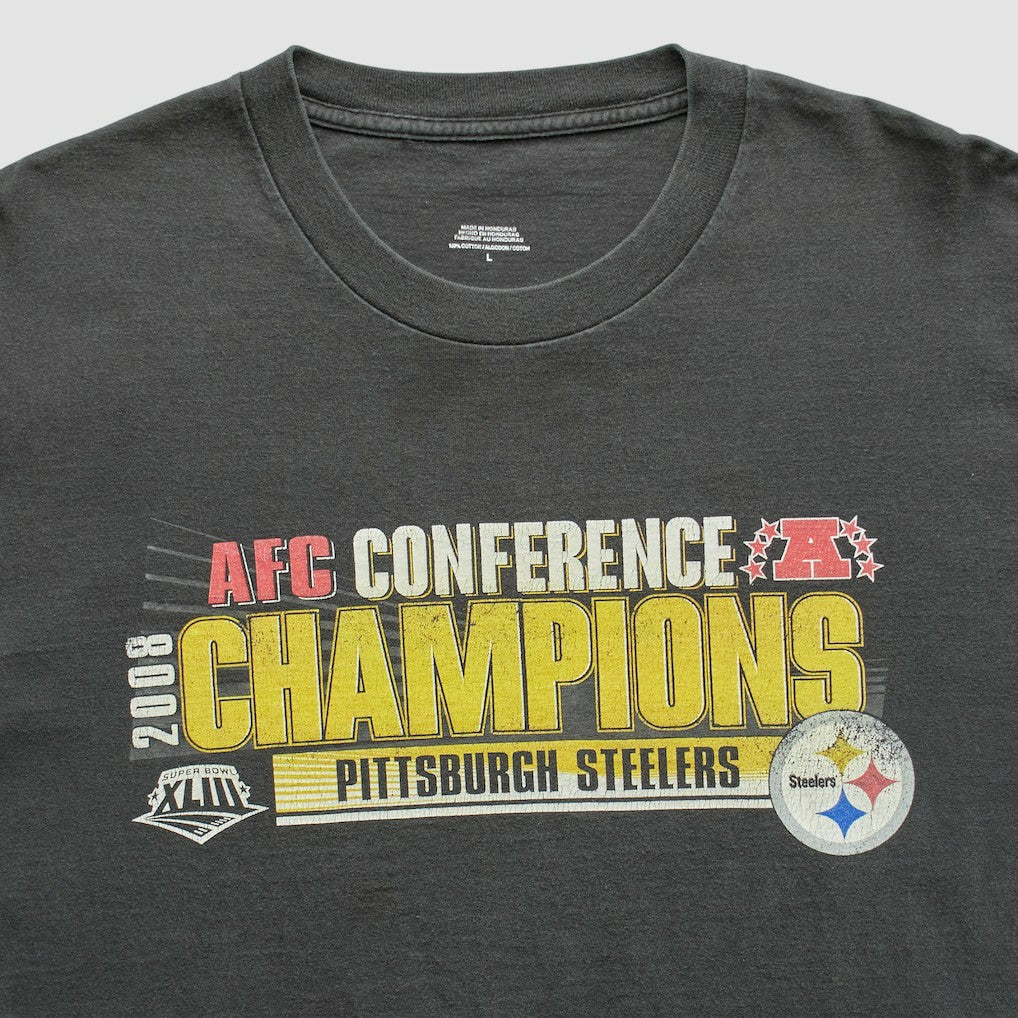 Pittsburgh Steelers 2008 T-Shirt - Black T-shirts