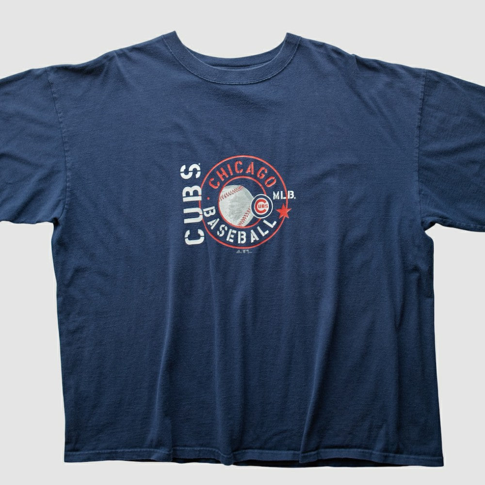 Chicago Cubs Majestic 2004 T-Shirt - Navy - 2XVintage T-shirts