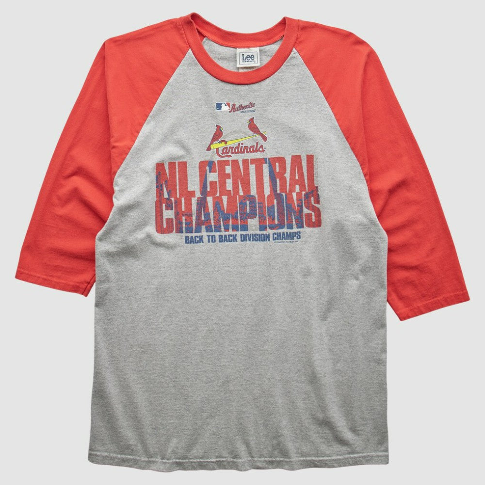 St. Louis Cardinals Lee Apparel 2005 T-Shirt - Heather Gray - Vintage T-shirts