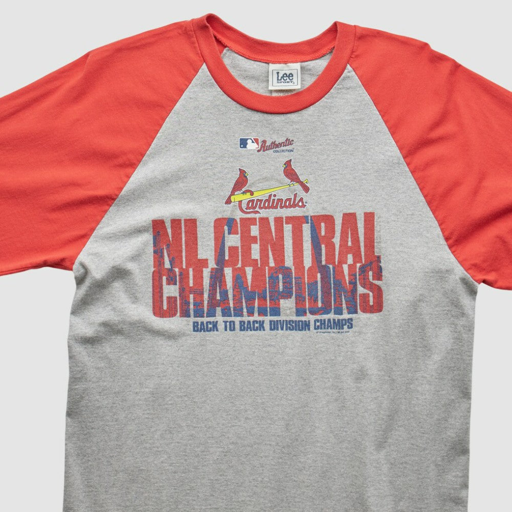 St. Louis Cardinals Lee Apparel 2005 T-Shirt - Heather Gray - Vintage T-shirts