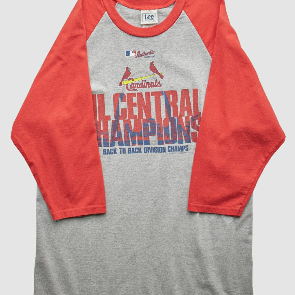 St. Louis Cardinals Lee Apparel 2005 T-Shirt - Heather Gray - Vintage T-shirts