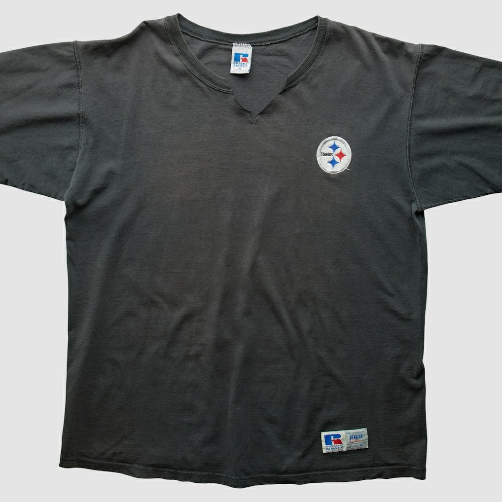 Pittsburgh Steelers Russell 90s T-Shirt - Black T-shirts