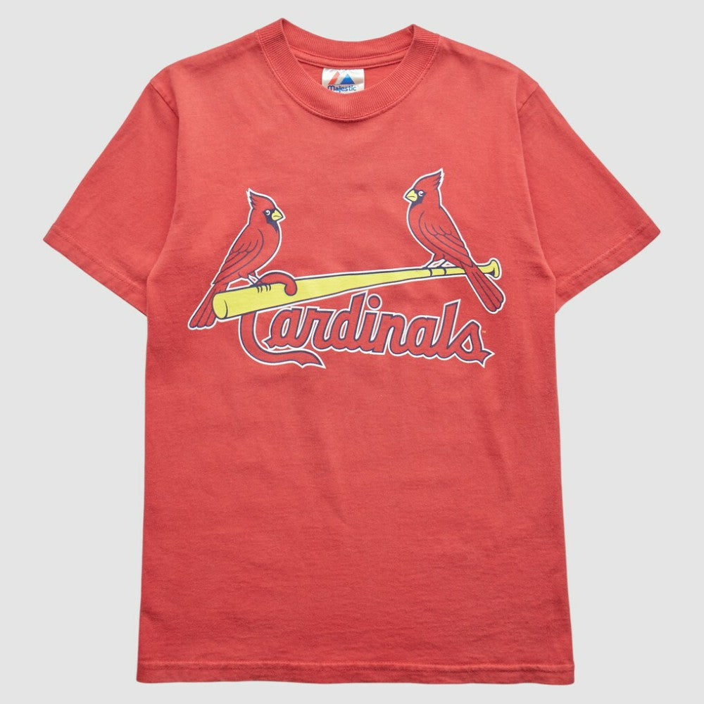 St. Louis Cardinals Majestic 2000s T-Shirt - Red - XXVintage T-shirts