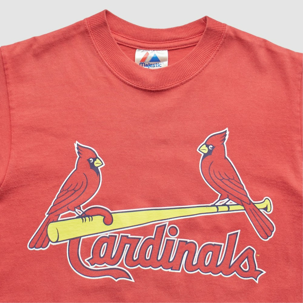 St. Louis Cardinals Majestic 2000s T-Shirt - Red - XXVintage T-shirts